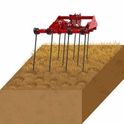 Stubble cultivator Chisel Harrow soil and field preparation