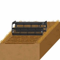 Stubble cultivator Chisel Double square bar roller soil and field preparation